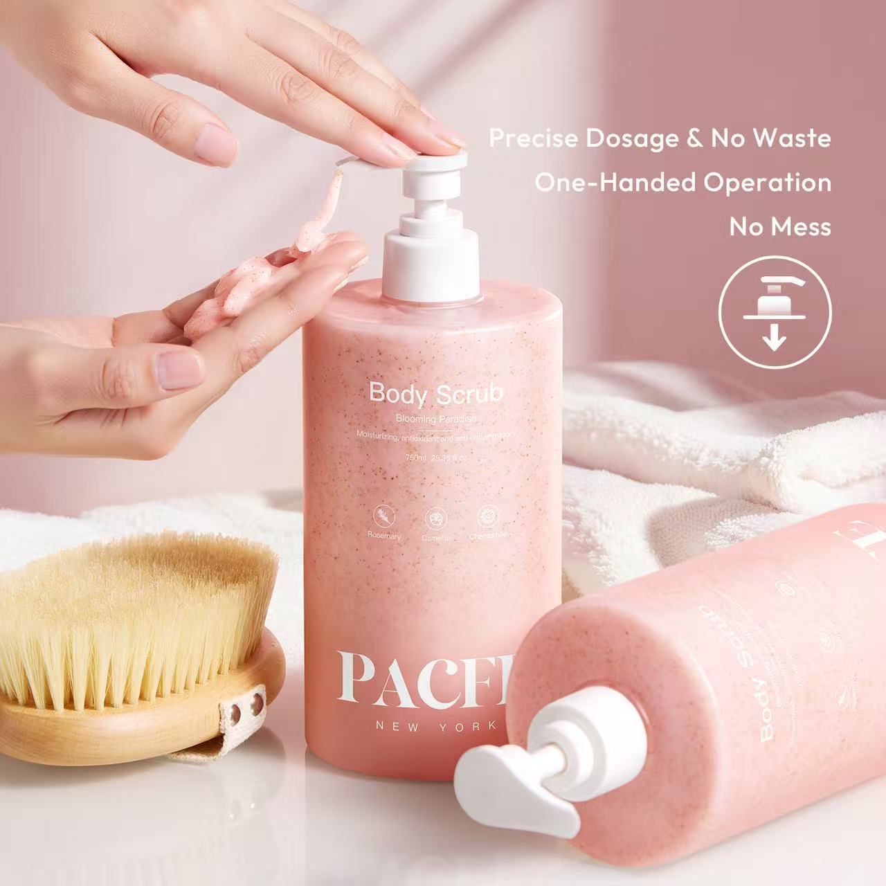 PACFE Pacfe large-size Floral Body Scrub